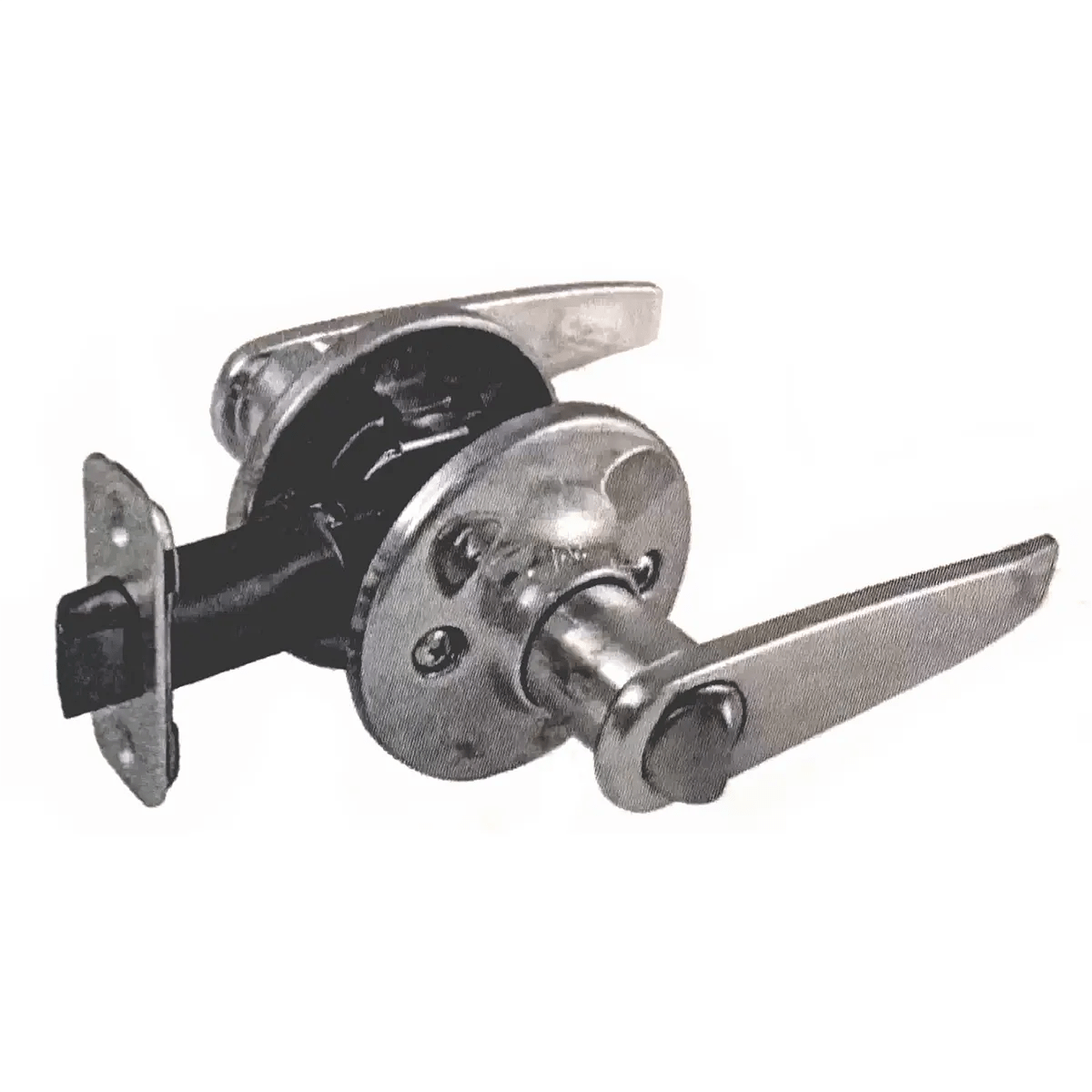 Ultra Security 82418 Polished Brass Privacy Lockset Wynnewood Straight Lever