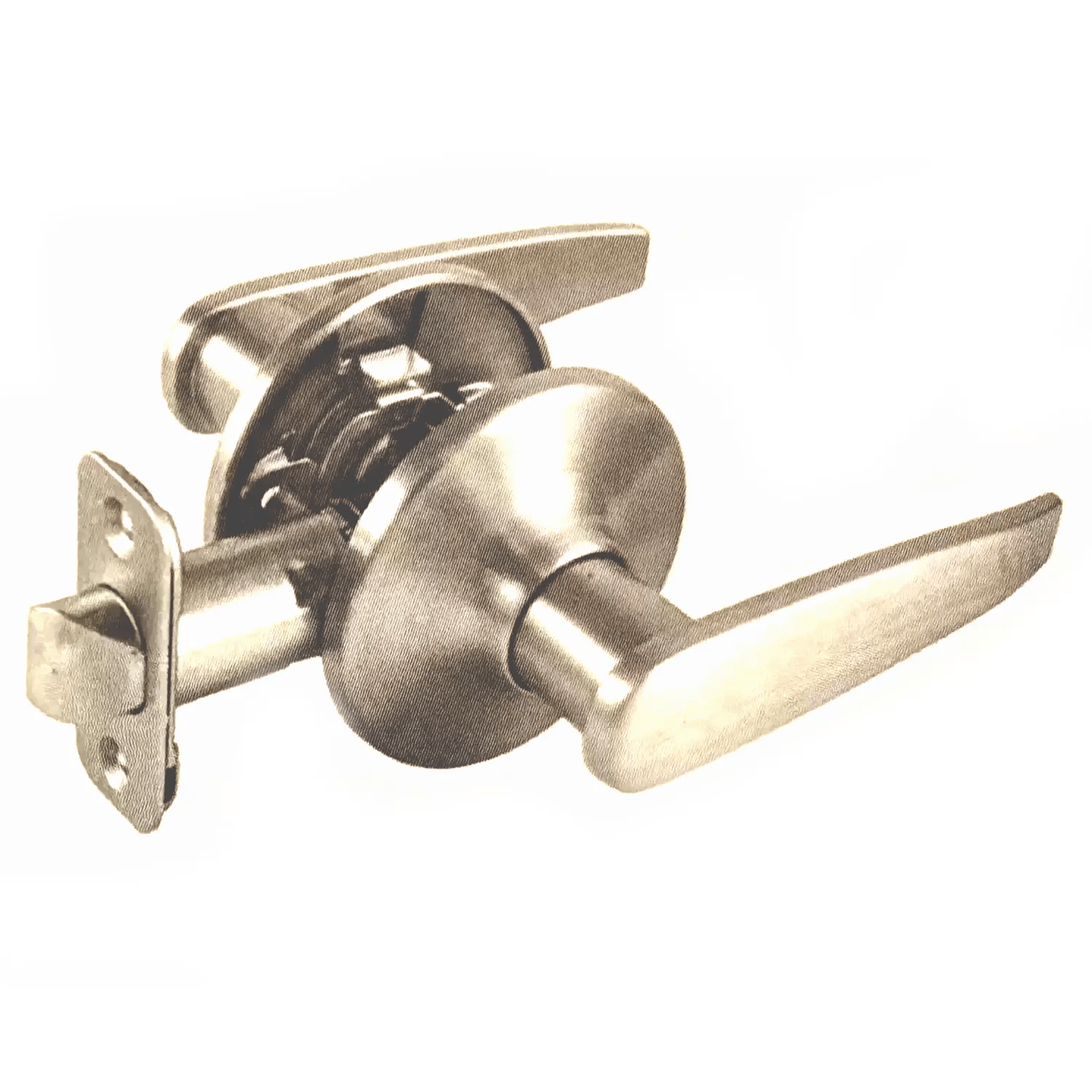 Ultra Security 82431 Satin Nichel Passage Lockset Wynnewood II Straight Lever