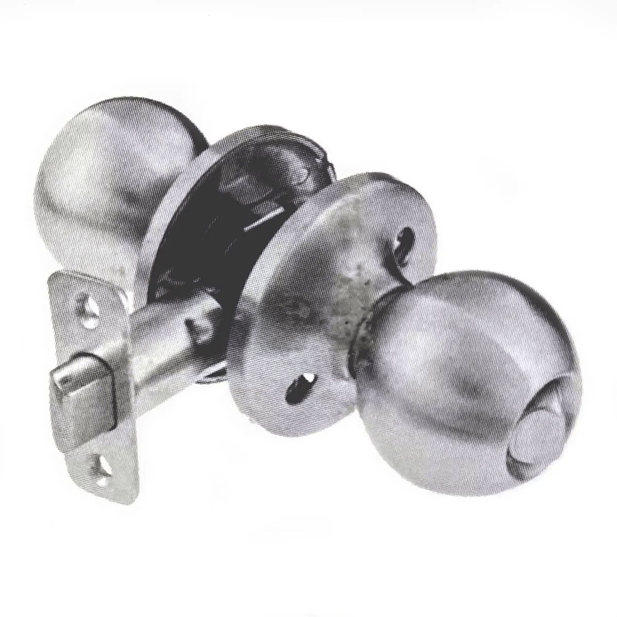 Ultra Security 82588 Antique Brass Privacy Lockset Ball Style Knob
