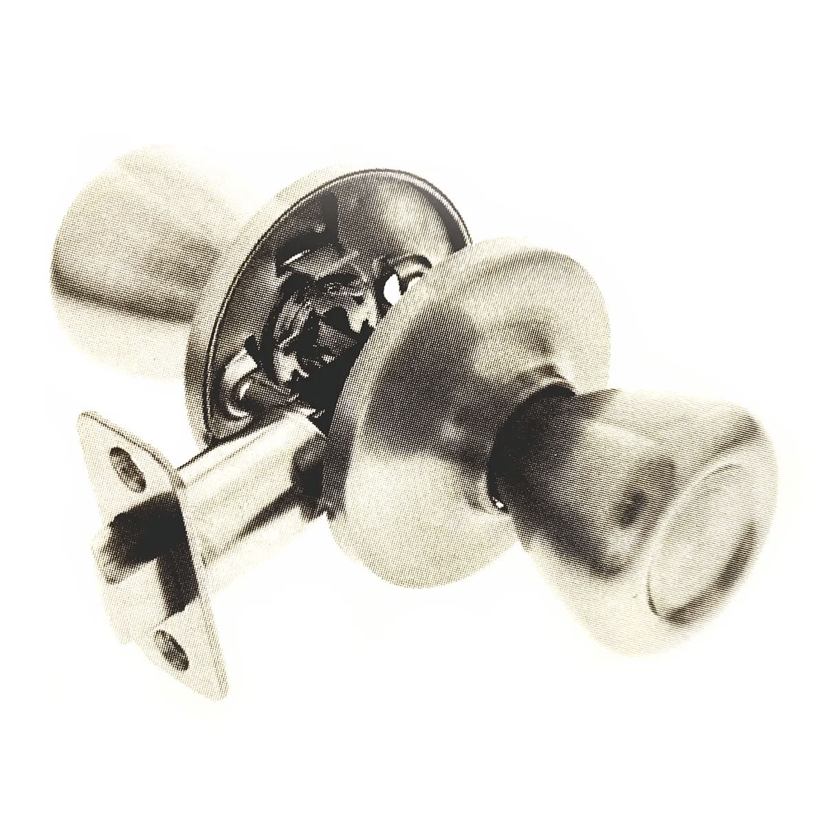 Ultra Security 82599 Antique Brass Passage Lockset Tulip Style Knob