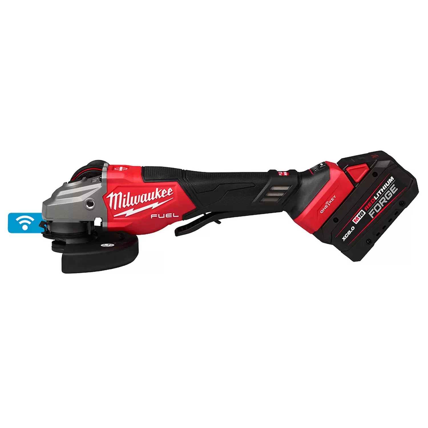 Milwaukee 3672-22 M18 FUEL 4-1/2"-6" Variable Speed Braking Grinder, Paddle Switch w/ ONE-KEY Kit