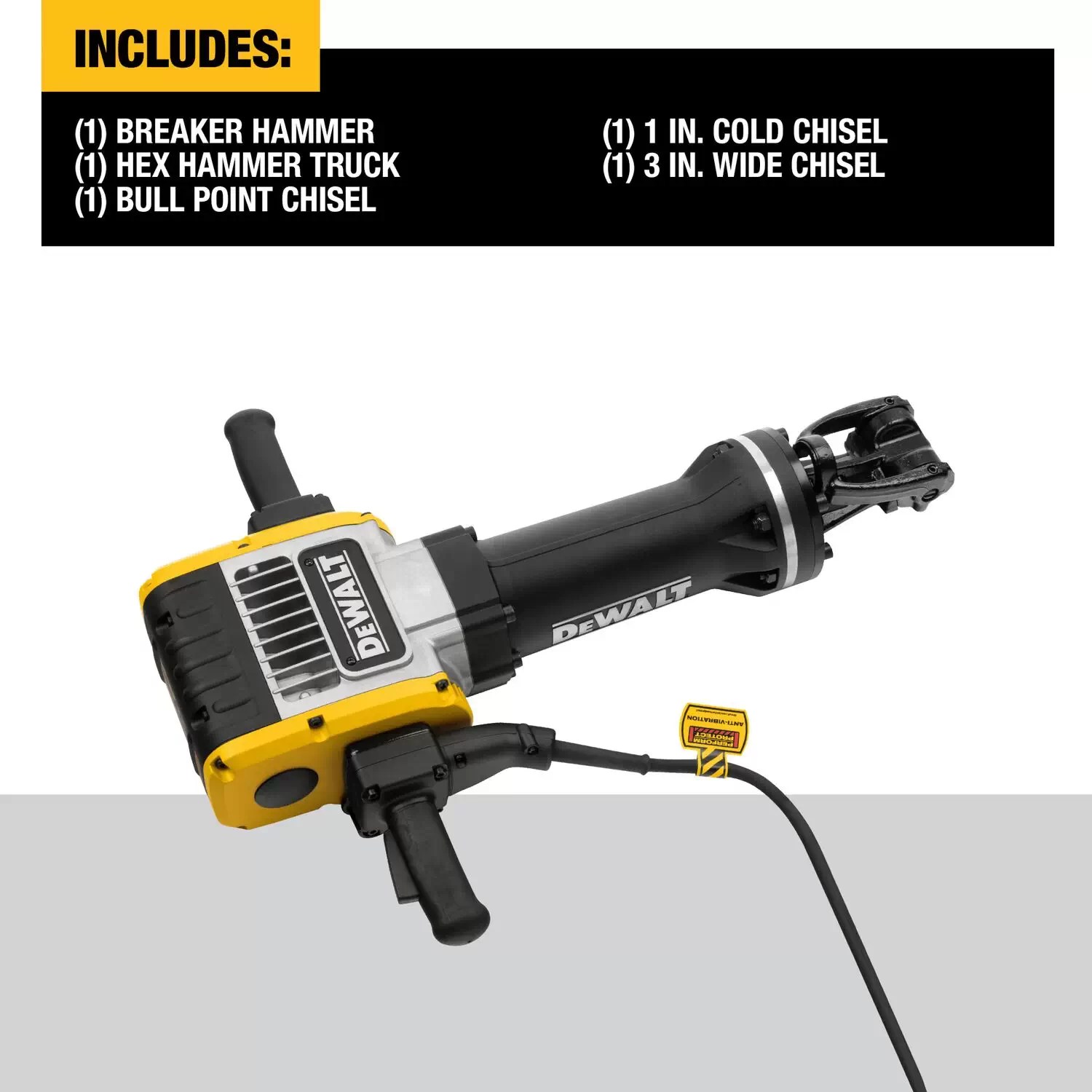 Dewalt D25980KB 68 lb. 1-1/8" Hex Pavement Breaker with Hammer Truck & Bits