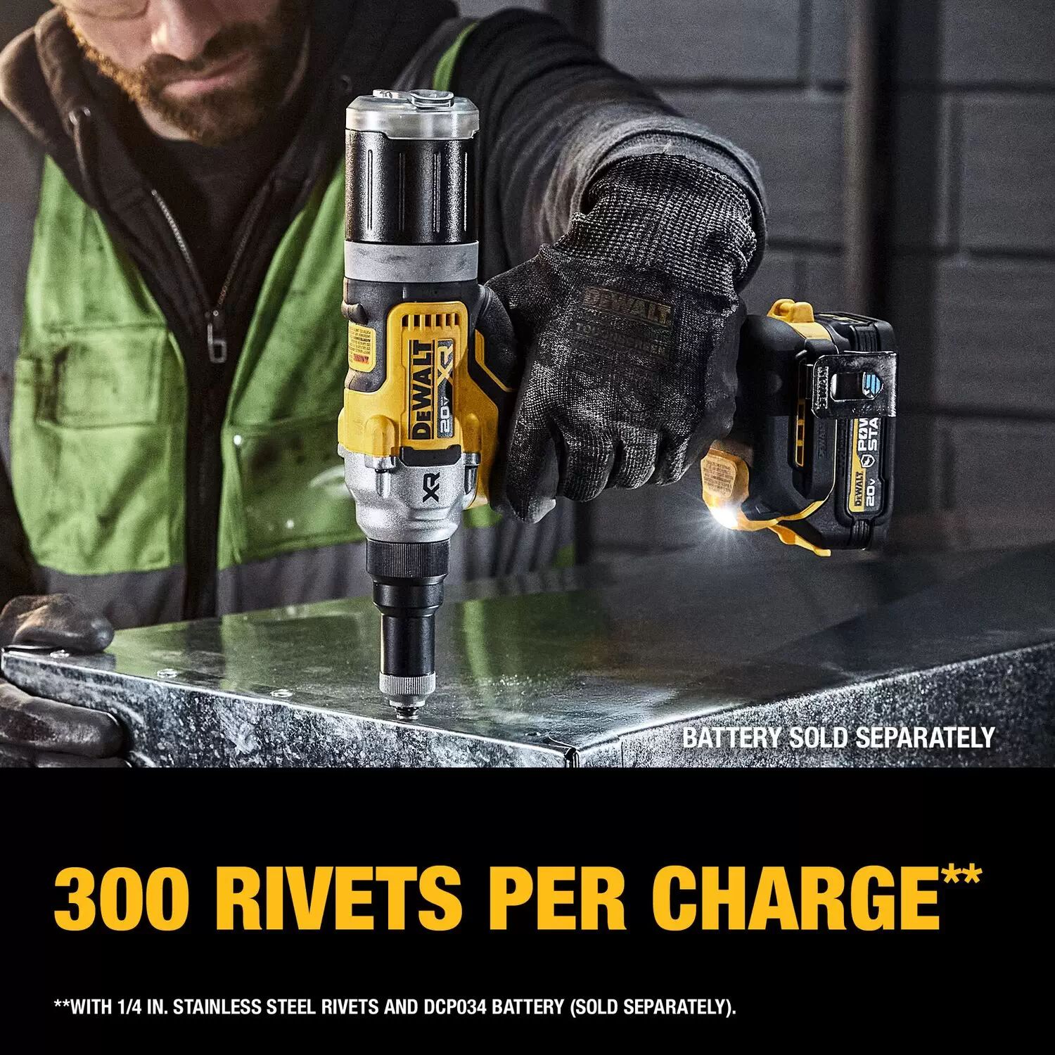 Dewalt DCF414B 20V MAX XR Brushless Cordless 1/4" Rivet Tool - Tool Only