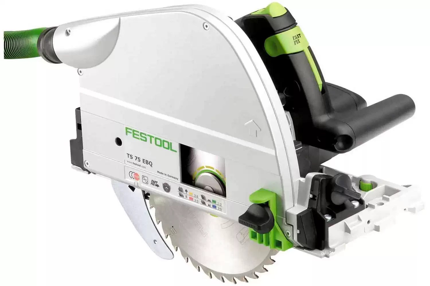 Festool 576119 8-1/4" Plunge Cut Track Saw with 75" Rail Gude TS 75 EQ-F-Plus-FS