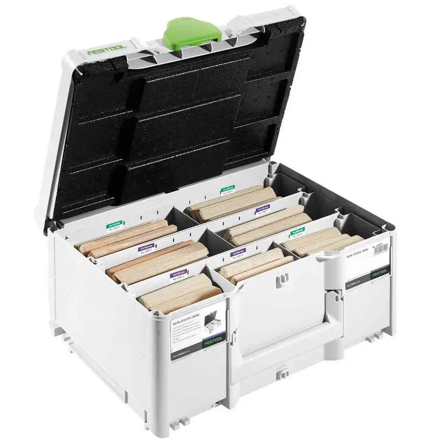Festool 576792 Beech DOMINO XL Tenons Assortment DS/XL D12/D14 128 BU for DF 700