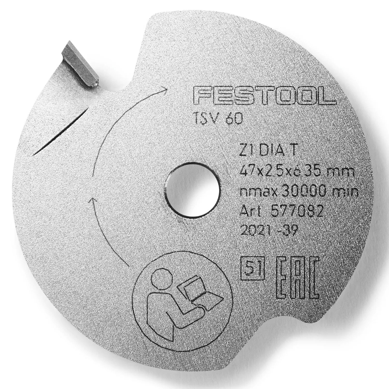 Festool 577082 1-27/32″ Universal Diamond Scoring Saw Blade DIA 47x2,5x6,35 T1