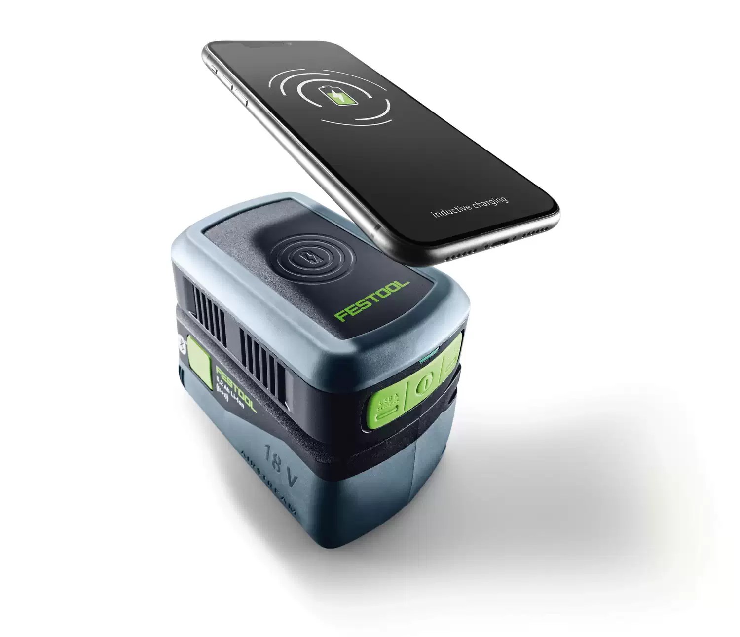 Festool 577155 USB & Wireless Phone Charger 18V Battery Adapter PHC 18