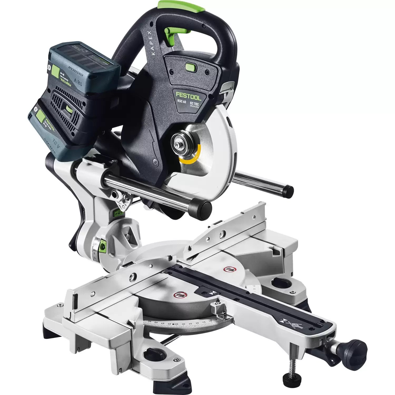 Festool 577176 KAPEX 2X18V 8-1/2" Cordless Sliding Compound Miter Saw Kit KSC 60 EB 5,0 I-Plus