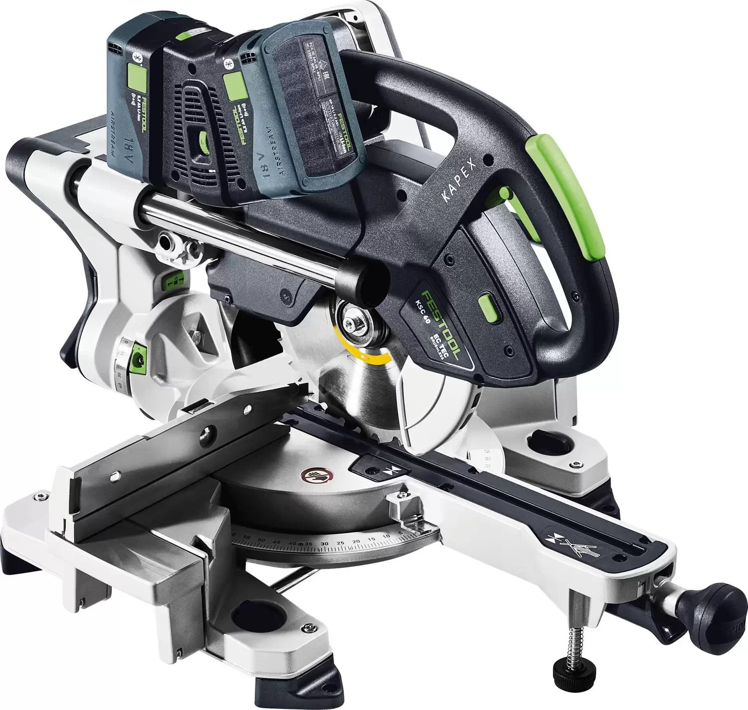 Festool 577176 KAPEX 2X18V 8-1/2" Cordless Sliding Compound Miter Saw Kit KSC 60 EB 5,0 I-Plus