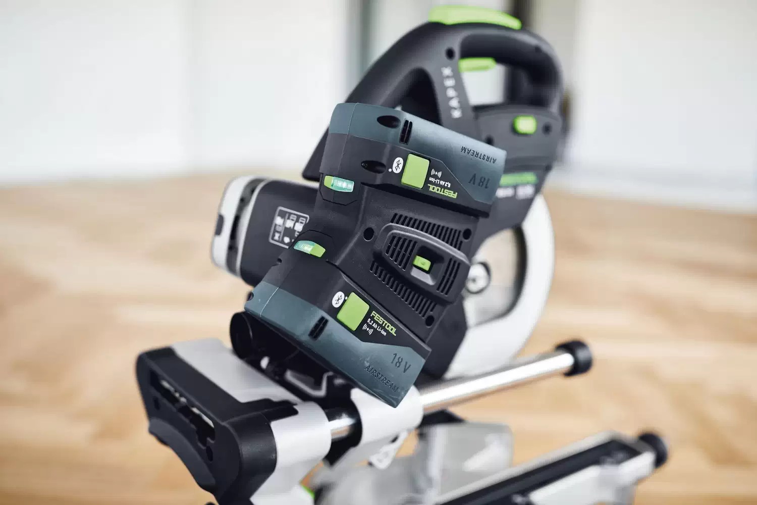 Festool 577176 KAPEX 2X18V 8-1/2" Cordless Sliding Compound Miter Saw Kit KSC 60 EB 5,0 I-Plus
