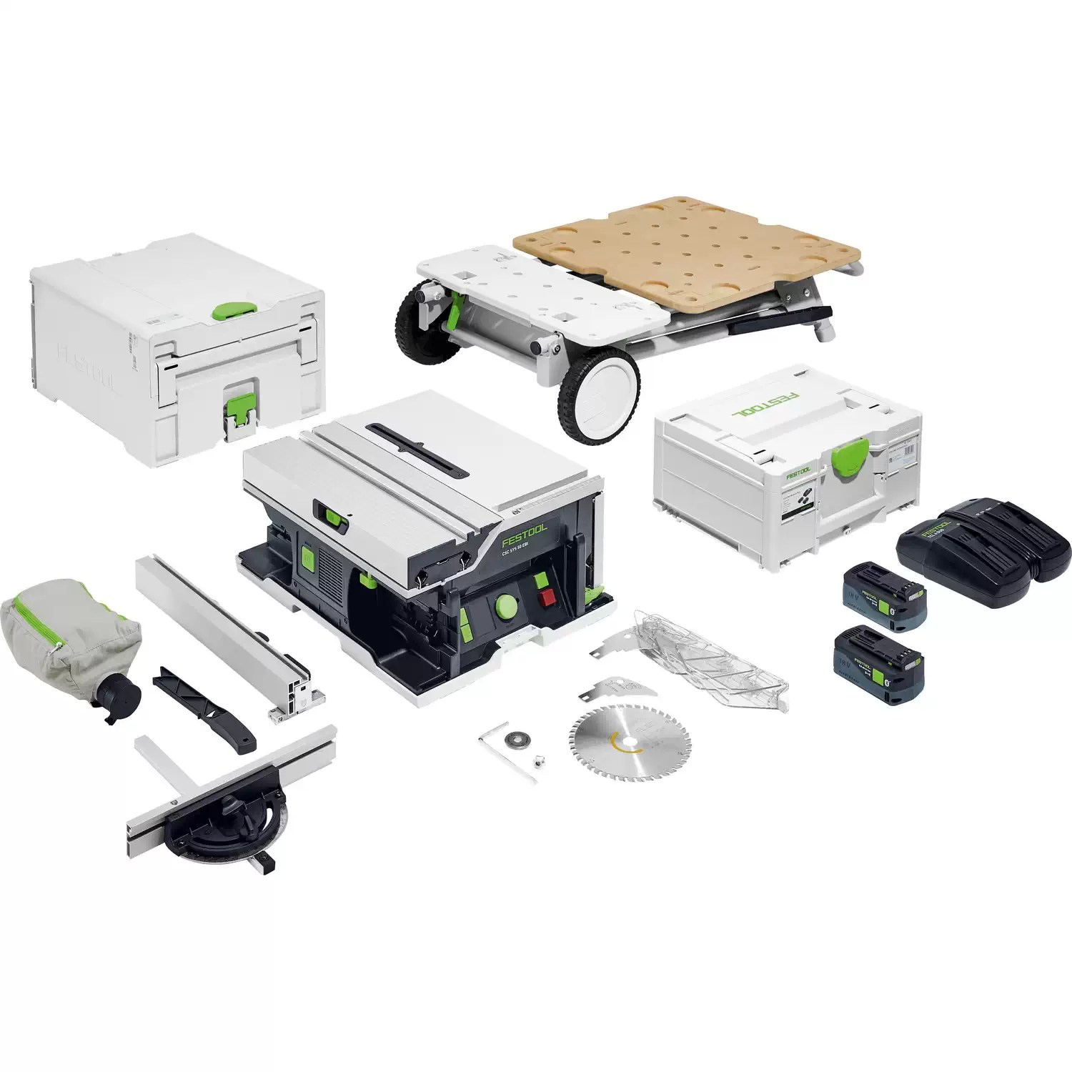 Festool 577383 Cordless 6" Table Saw CSC SYS 50 EBI-Set