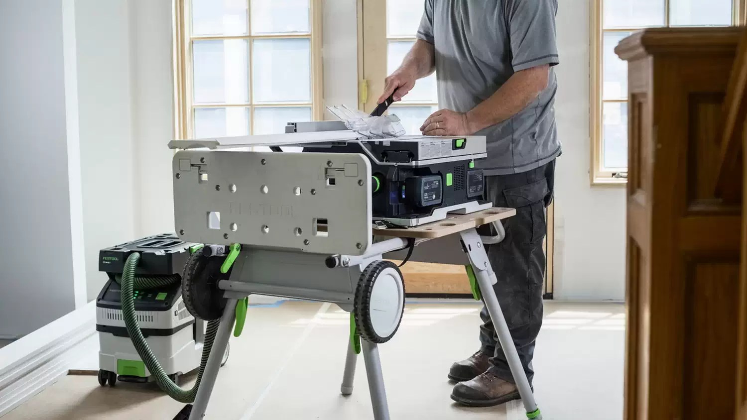 Festool 577383 Cordless 6" Table Saw CSC SYS 50 EBI-Set