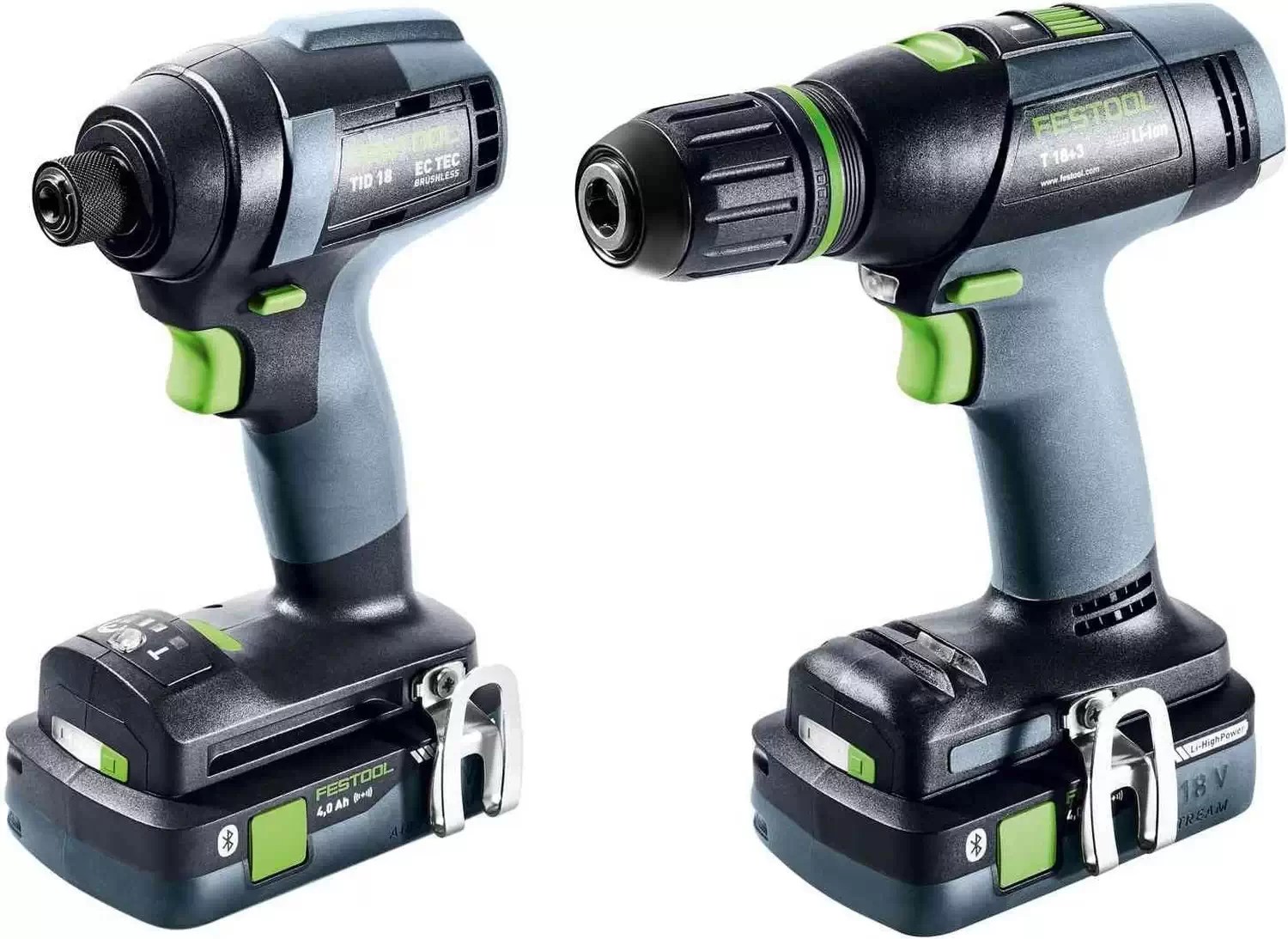 Festool 577615 18V Cordless Drill & Impact Driver Set TID18 HPC 4,0I-Set T18