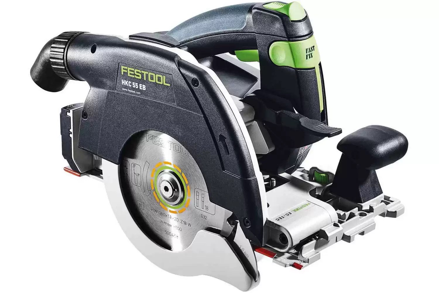 Festool 577663 6-1/4" 18V Cordless Track Saw HKC 55 5,0 EBI-F-Set-FSK 250