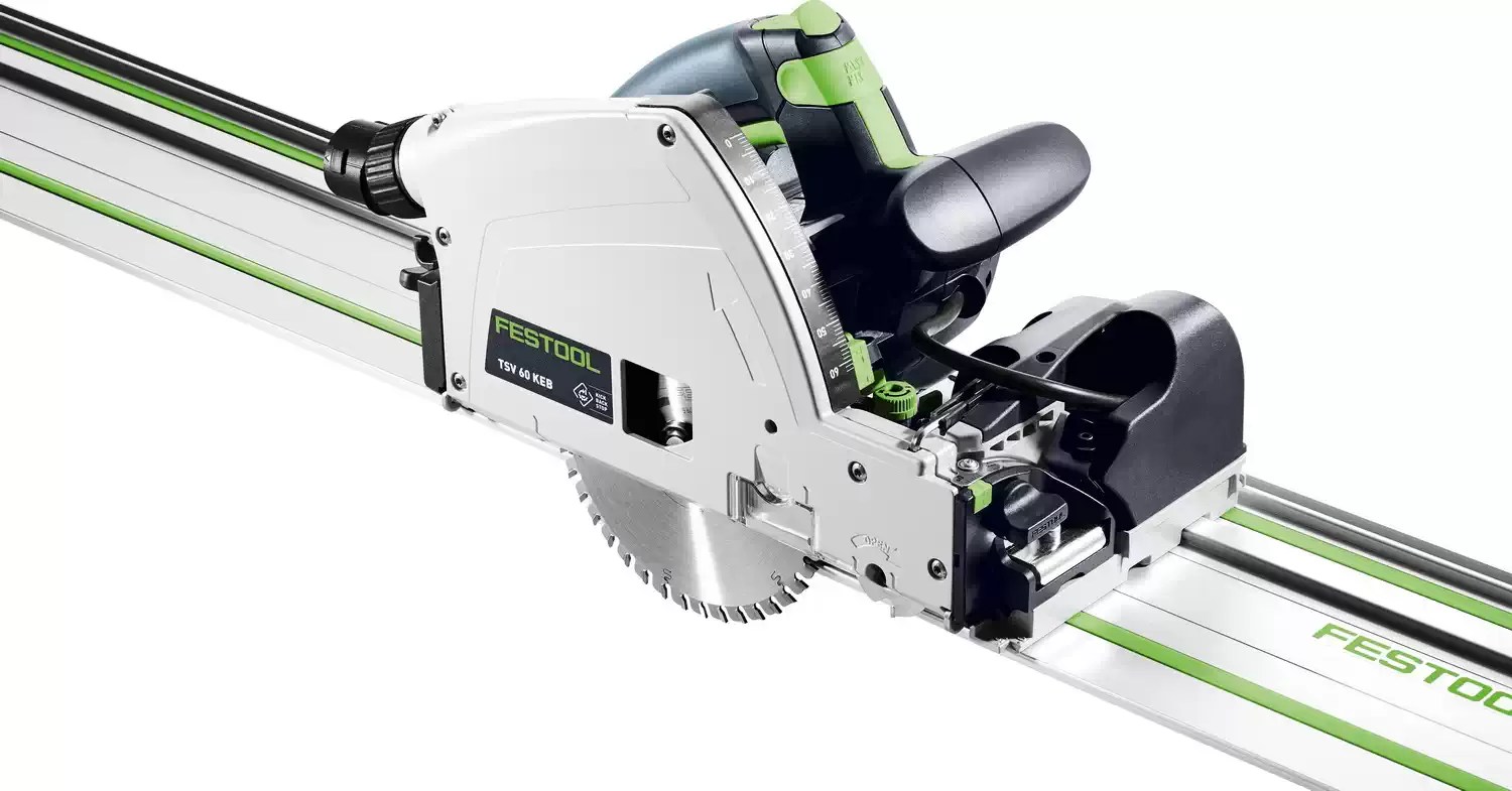 Festool 577748 6-5/8" Plunge Cut Track Saw, 55" Rail & Scoring Function TSV 60 KEB-F-Plus-FS