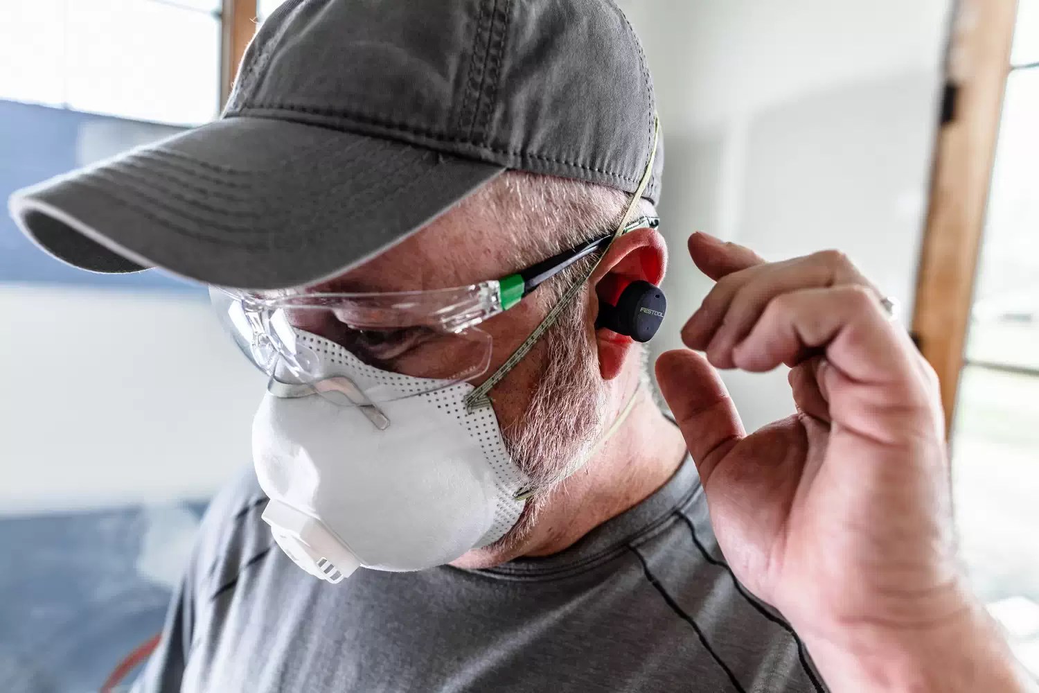 Festool 577793 NRR 25dB USB Rechargeable Bluetooth Hearing Protection GHS 25 I