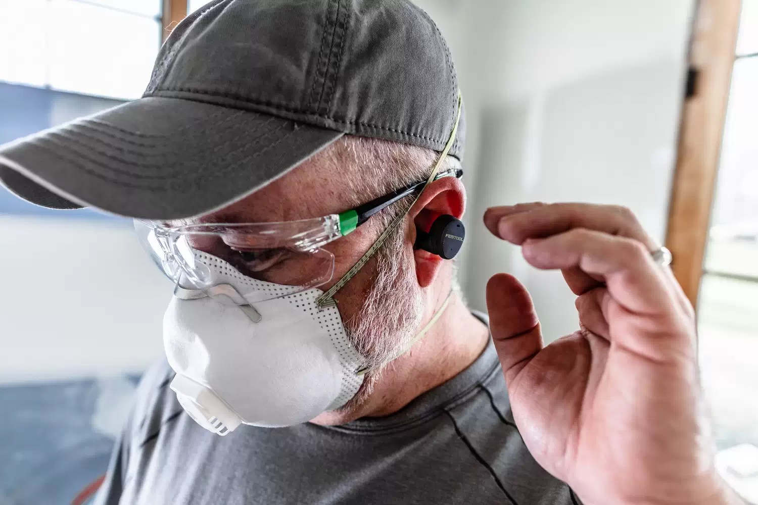 Festool 577793 NRR 25dB USB Rechargeable Bluetooth Hearing Protection GHS 25 I