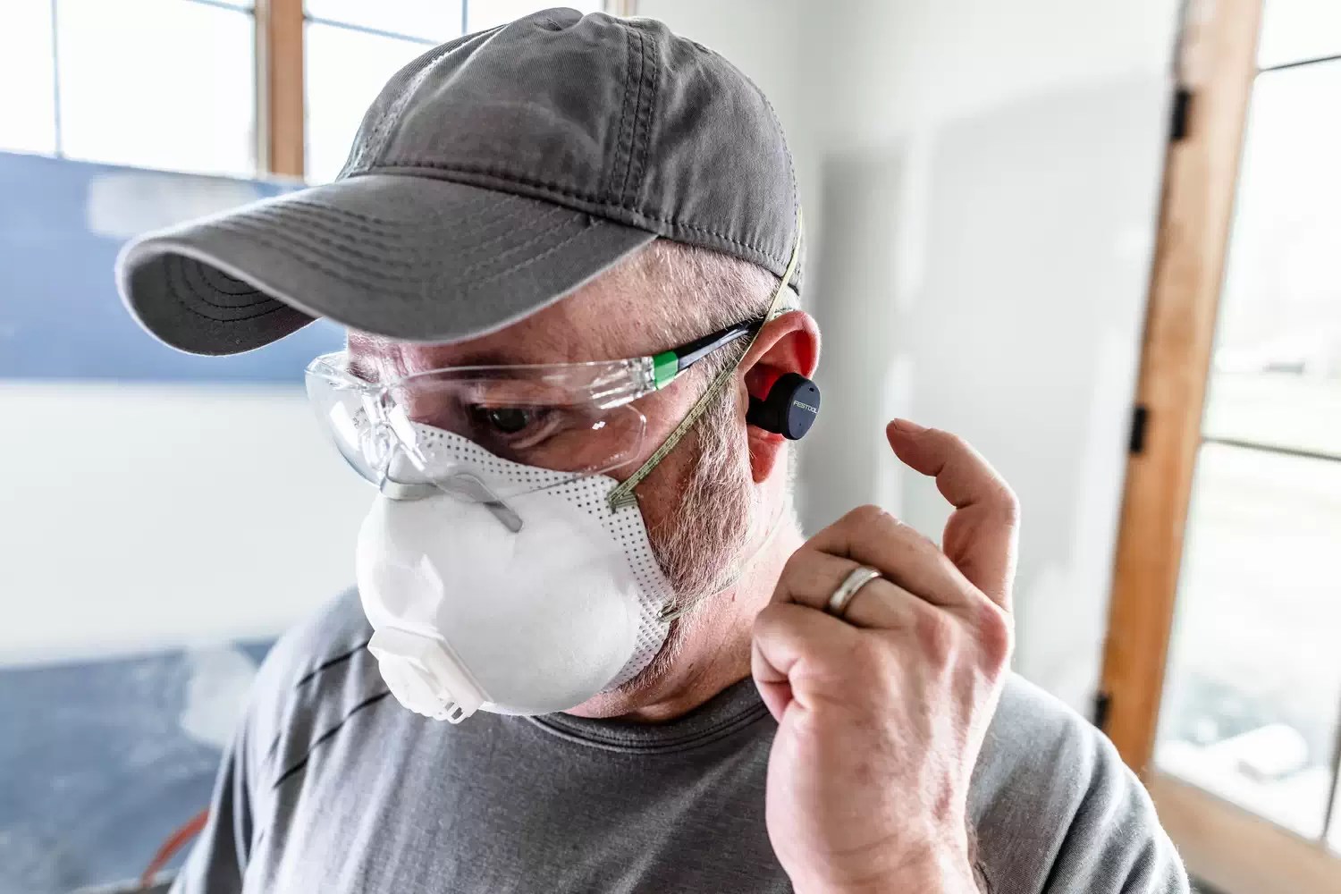 Festool 577793 NRR 25dB USB Rechargeable Bluetooth Hearing Protection GHS 25 I