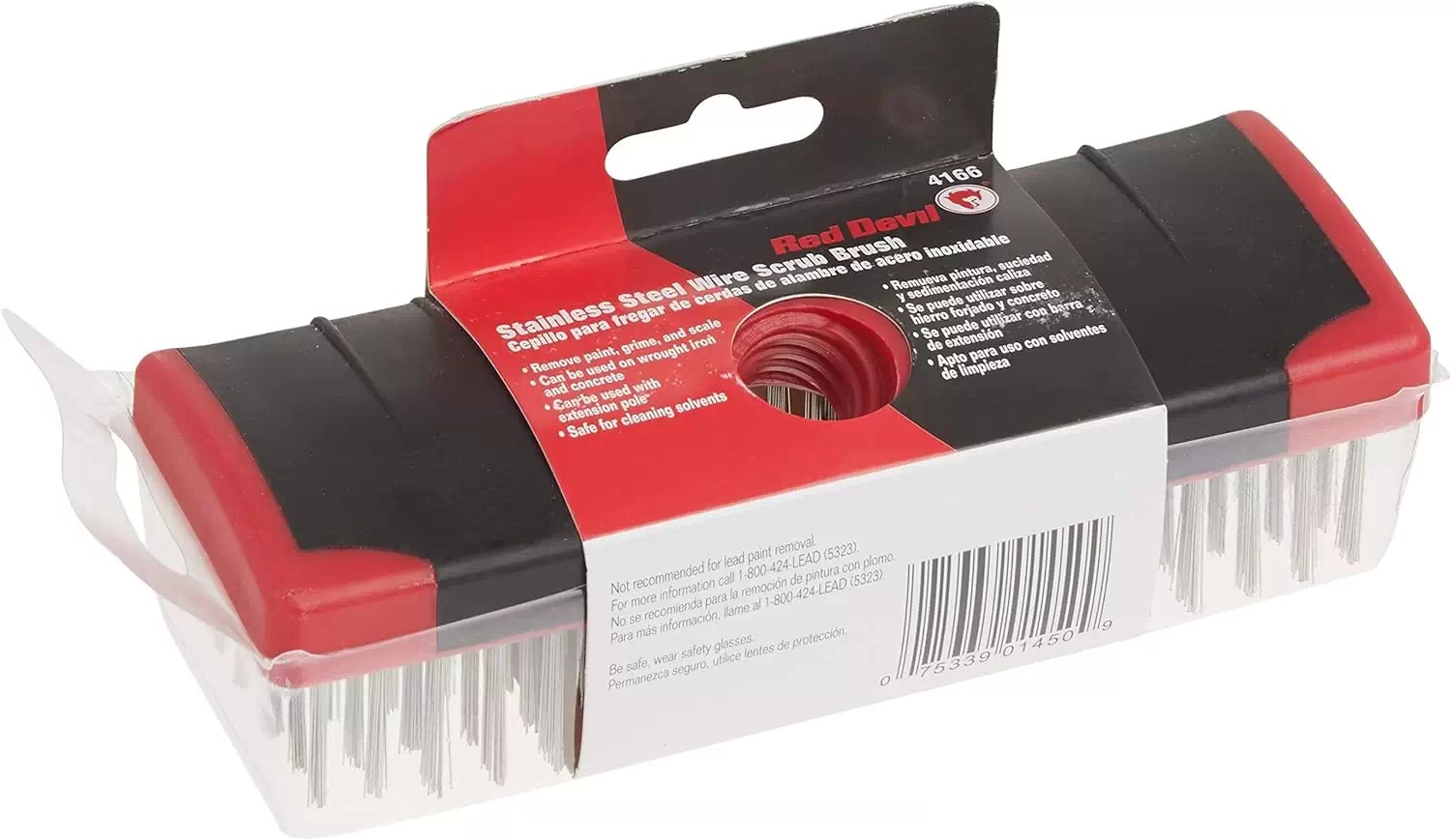 Red Devil 4166 7" Stainless Steel Wire Scrub Brush