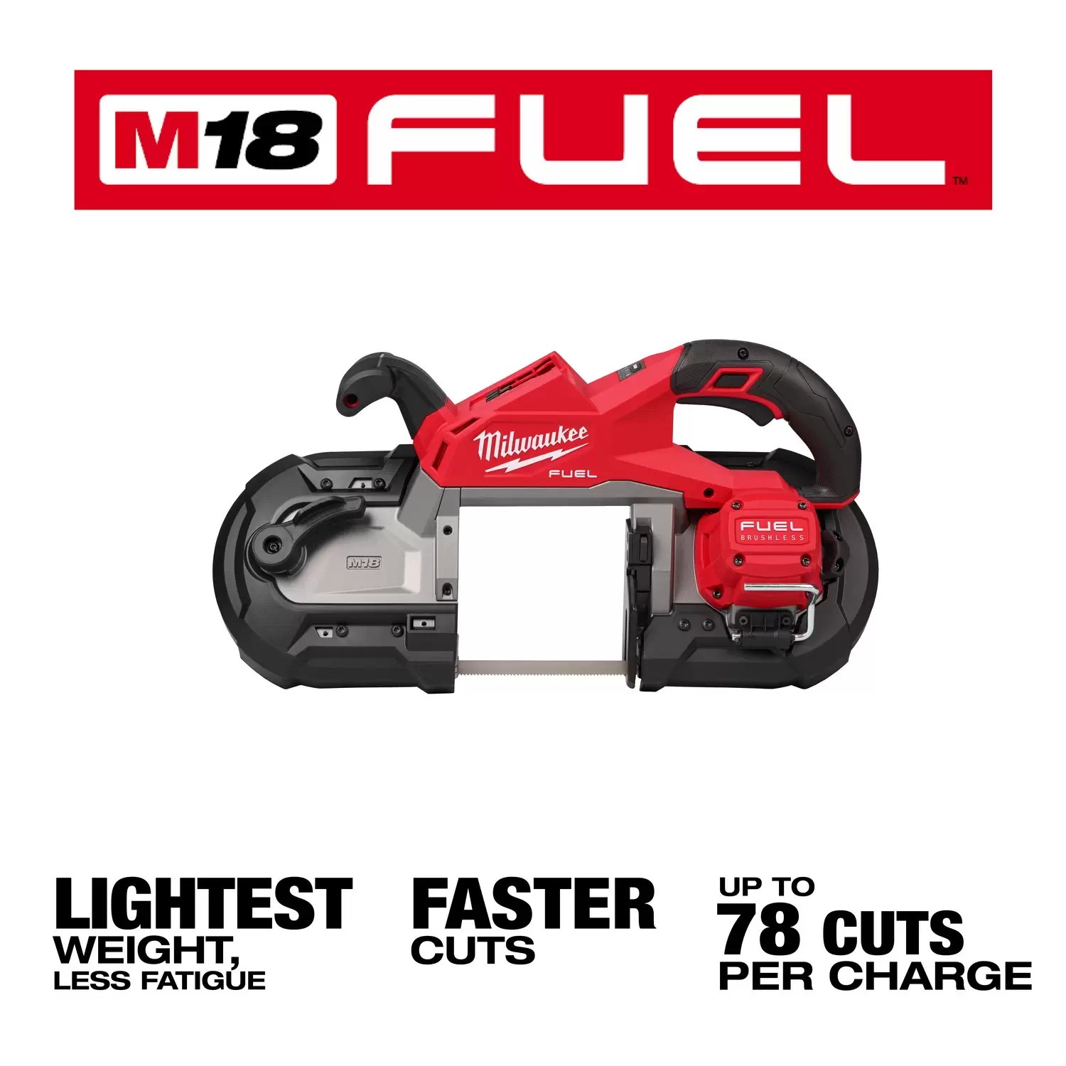 Milwaukee 2929-20 M18 FUEL 18V Brushless Deep Cut Band Saw - Tool Only