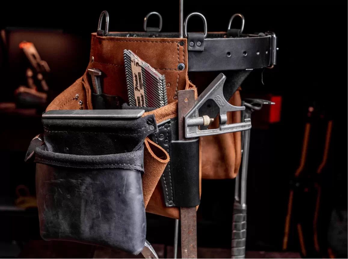 Akribis Leather Framer-F Front Worn Tool Belt