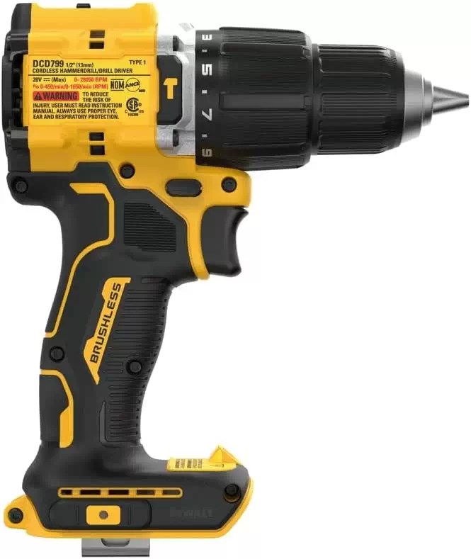 DEWALT DCD799B 20V MAX ATOMIC Compact Series 1/2" Brushless Hammer Drill