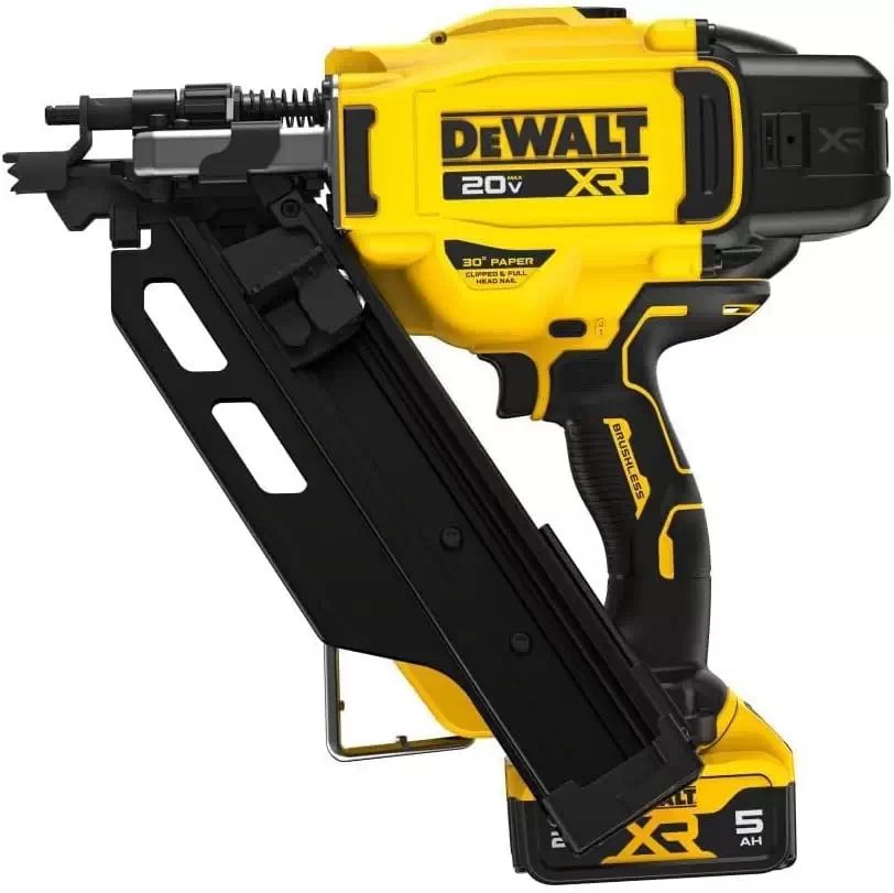 Dewalt DCN930P1 20V MAX 2"-3-1/2" 30° Paper Collated Framing Nailer Kit, 5AH