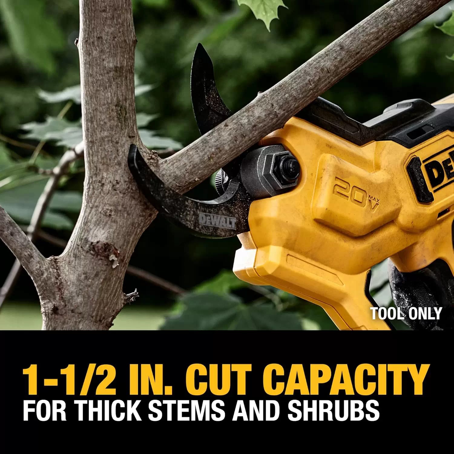 Dewalt DCPR320B 20V MAX 1-1/2" Cordless Pruner - Tool Only