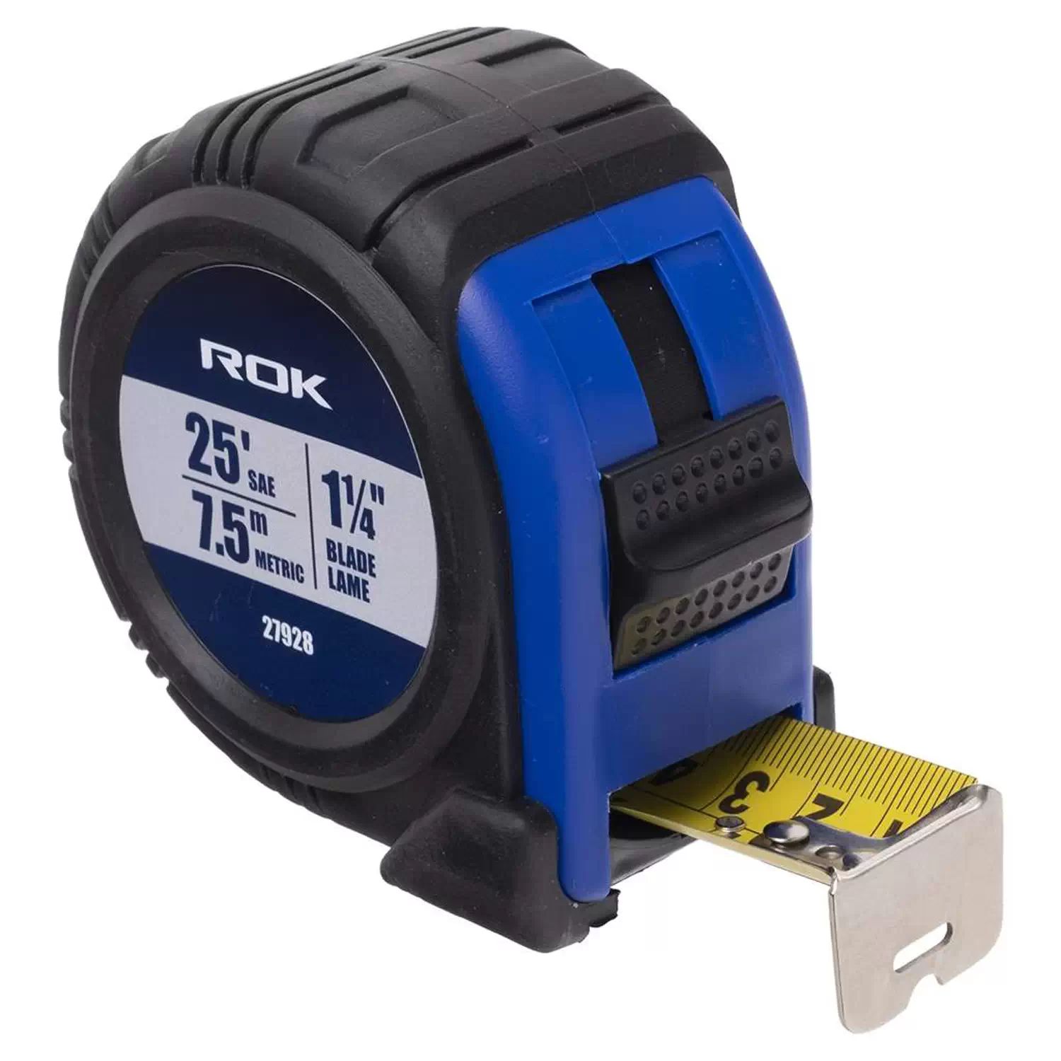 ROK 27928 1-1/4" x 25' (7.5M) SAE & Metric Tape Measure