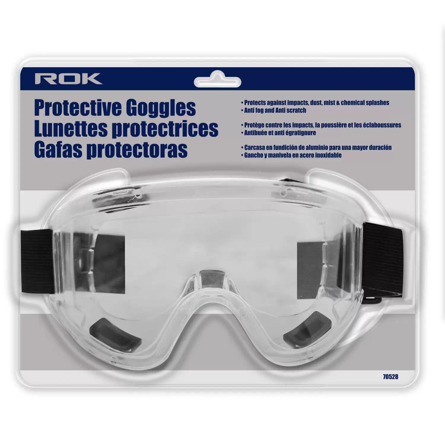 ROK 70528 Splash Proof Protective Safety Goggles