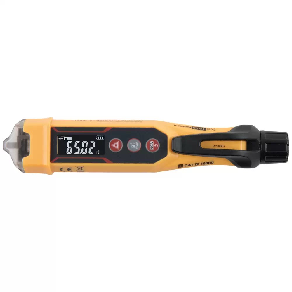 Klein NCVT-6 12-1000V AC Non-Contact Voltage Tester, with Laser Distance Meter