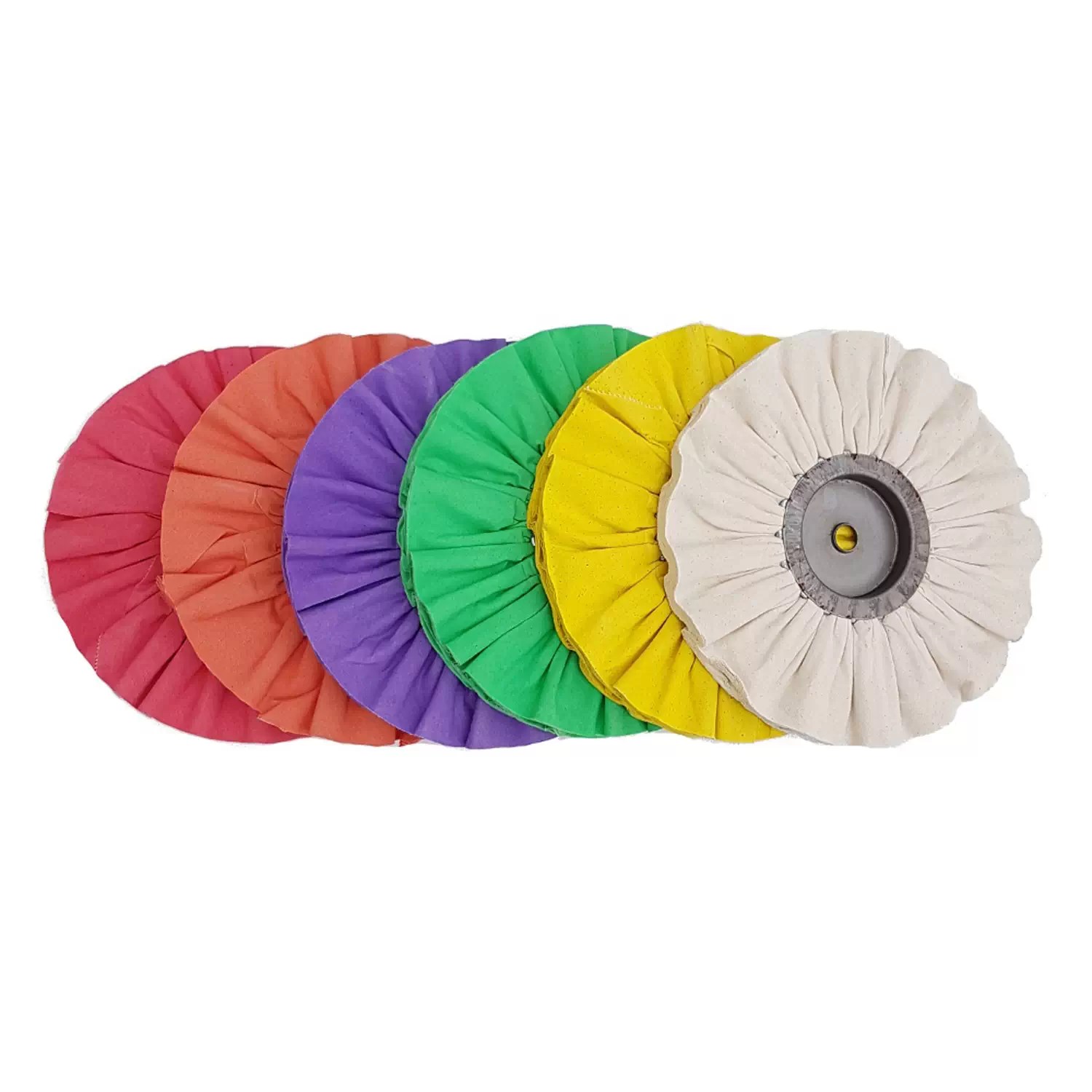 Platinum TB-7176 8" x 3" x 5/8" White Soft 16 Ply Airway Buffing Wheel