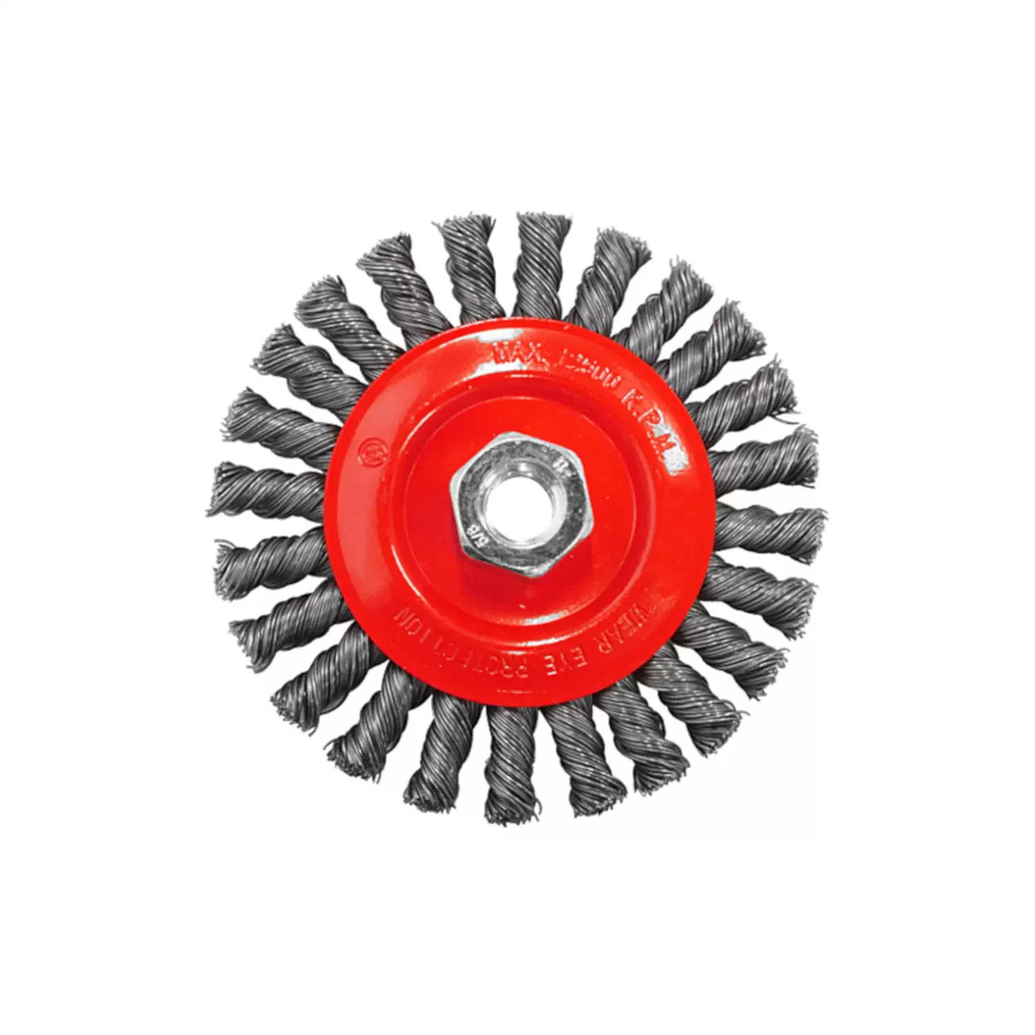 Platinum TO-3006B Original 6″ x 5/8″-11 Mild Steel Twisted Knot Wire Wheel – Box