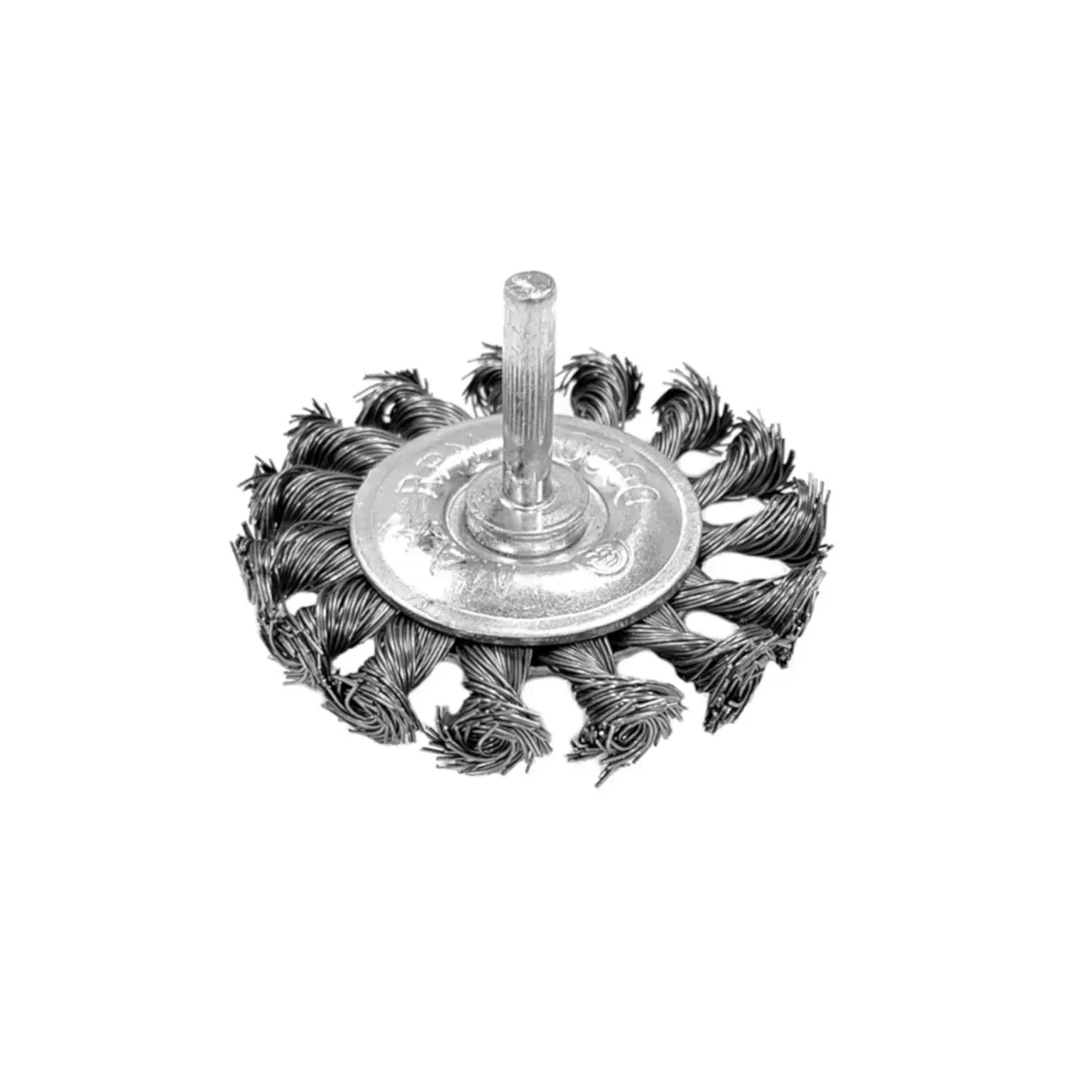 Platinum TO-3236C Original 2-3/4" Mild Steel Mounted Twist Knot Wire Brush 1/4" Shank