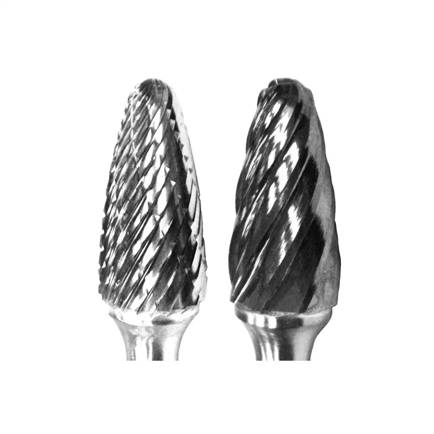 Platinum TO-9211 SF-13 DC 1/2″ x 3/4" Flute Double Cut Carbide Burr With 1/4″ Shank, 58,000 max rpm