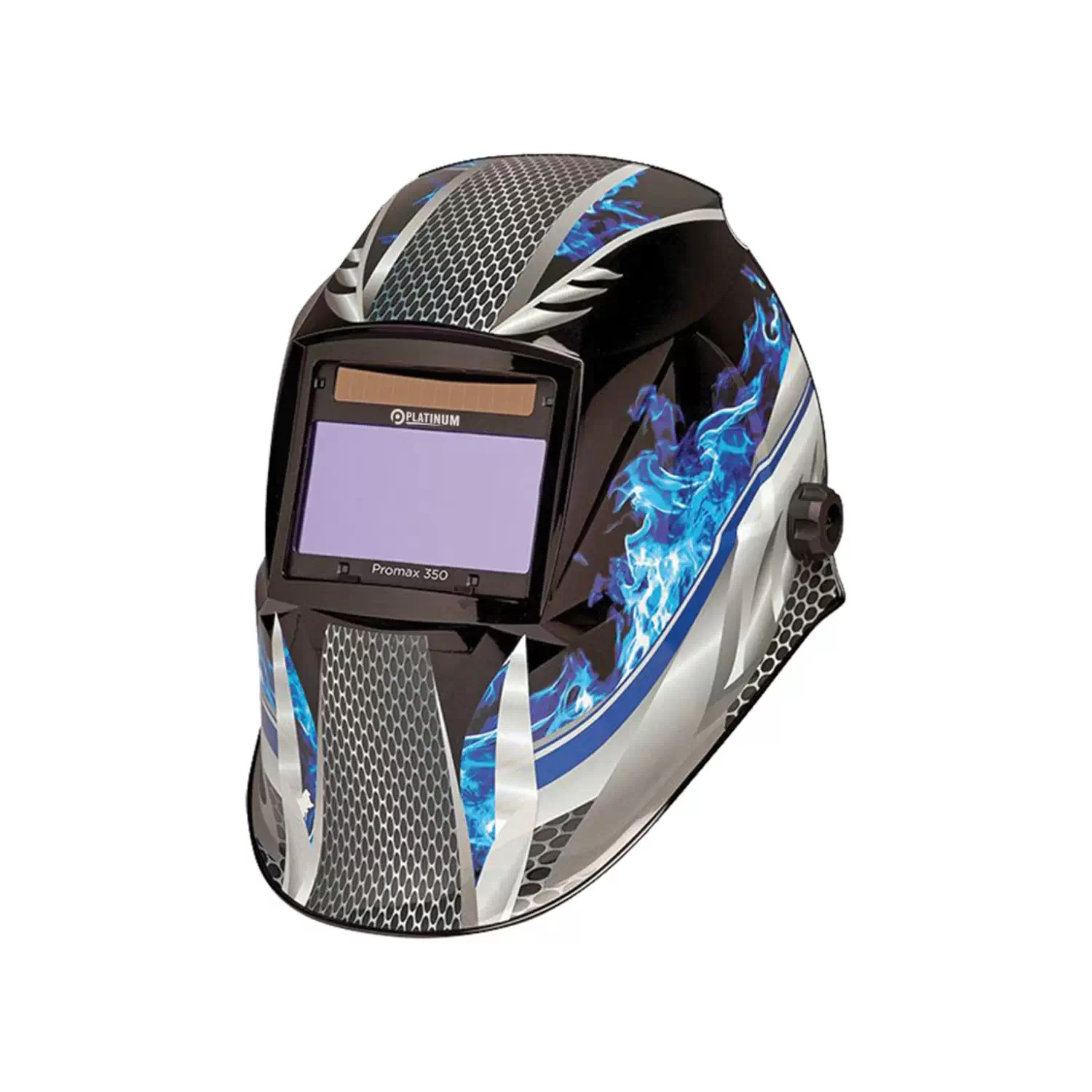 Platinum WC-05313 Promax 350 Blue Auto Darkening Welding Helmet, Variable Shade 9-13