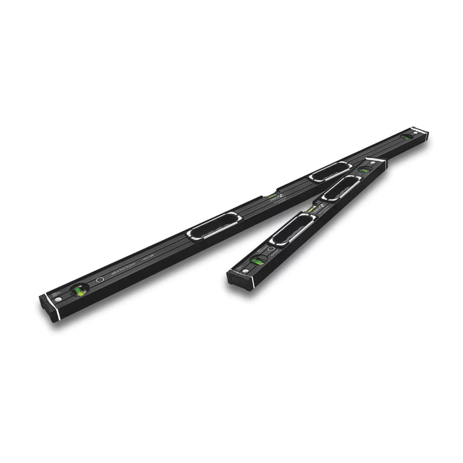 STABILA 37300 Dark Shadow 196-2 Spirit level Set, 48" & 24" Levels
