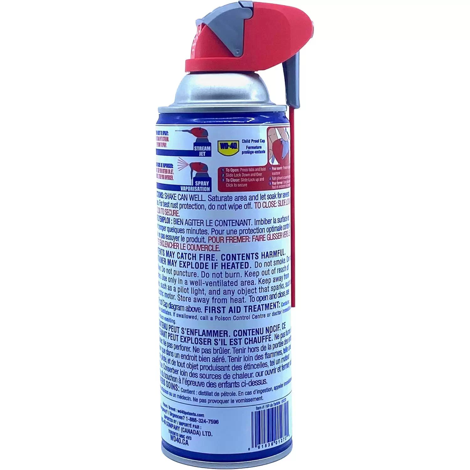 WD-40 01272 325g Multi-Use Lubricating Spray with Smart Straw