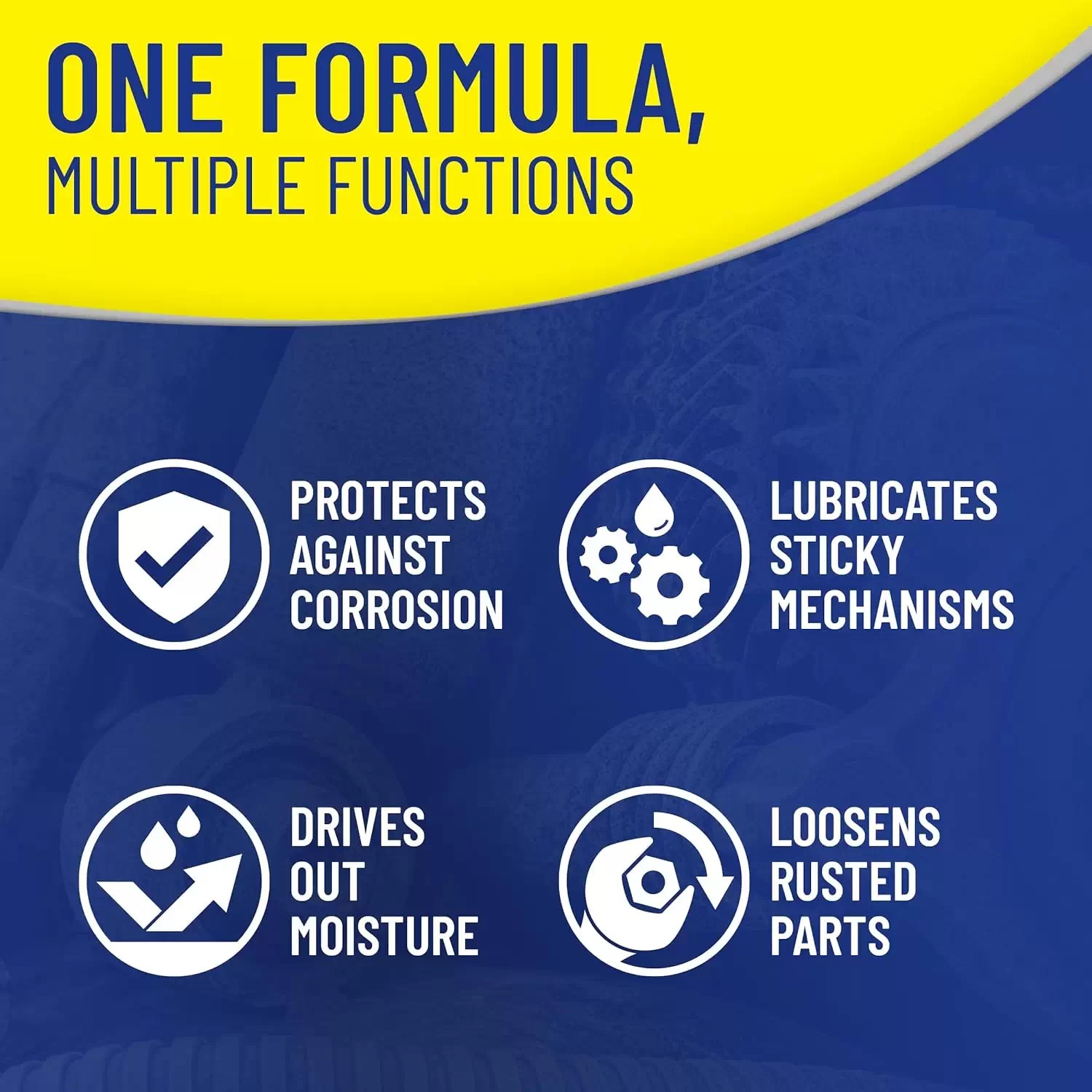 WD-40 01272 325g Multi-Use Lubricating Spray with Smart Straw