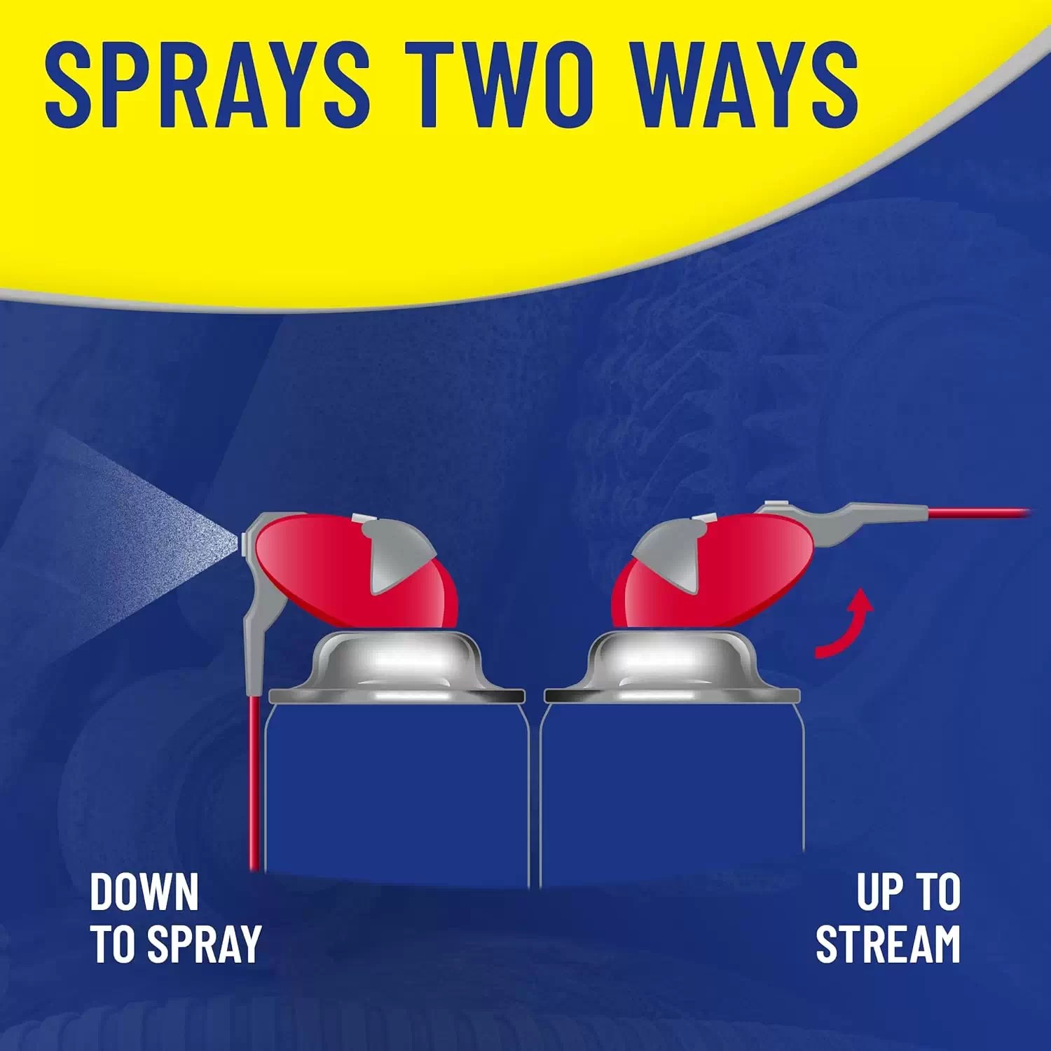 WD-40 01272 325g Multi-Use Lubricating Spray with Smart Straw