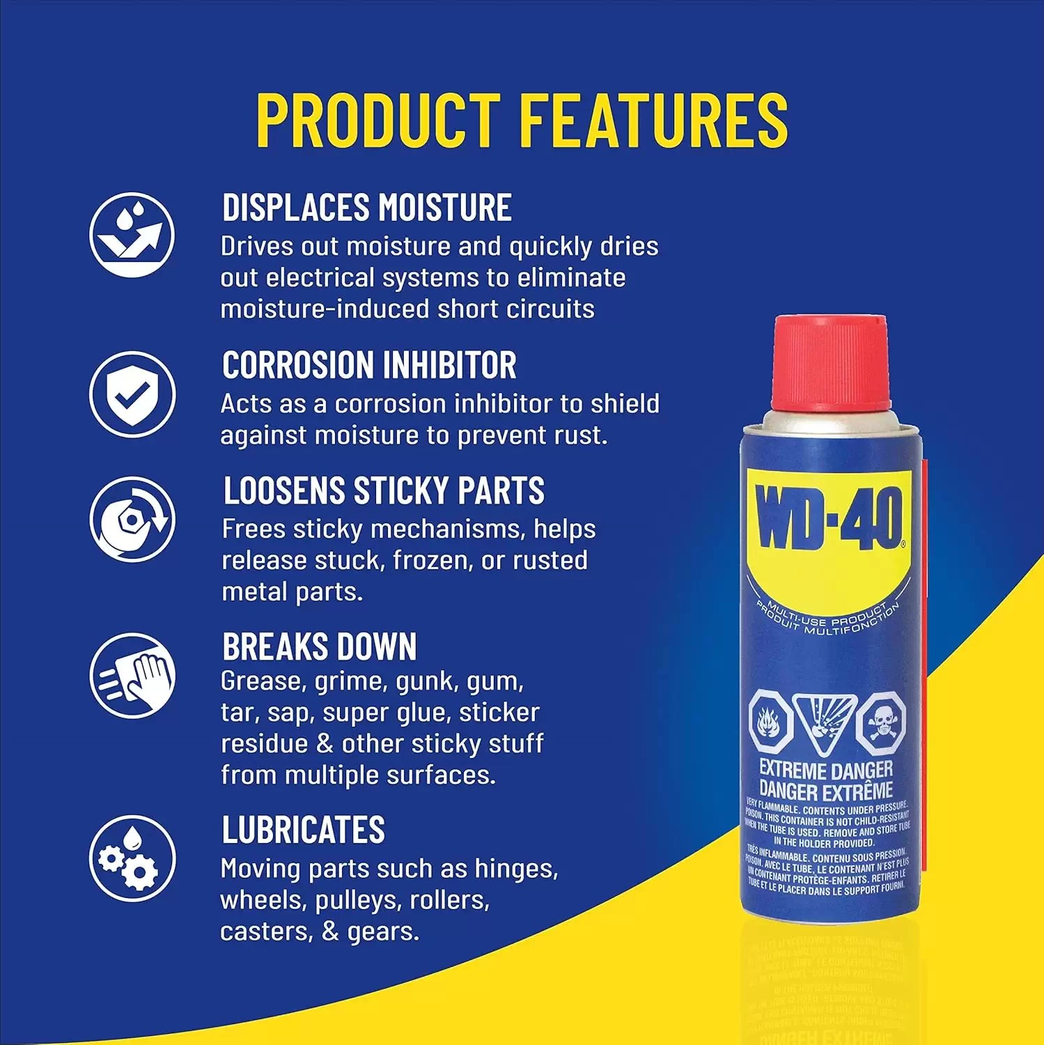 WD-40 01005 155g Multi-Use Lubricating Spray