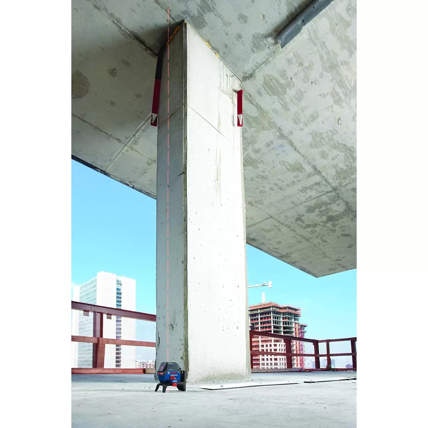 Bosch GCL 2-160 Professional Red Beam Self-Leveling Cross-Line Laser with Plumb Points