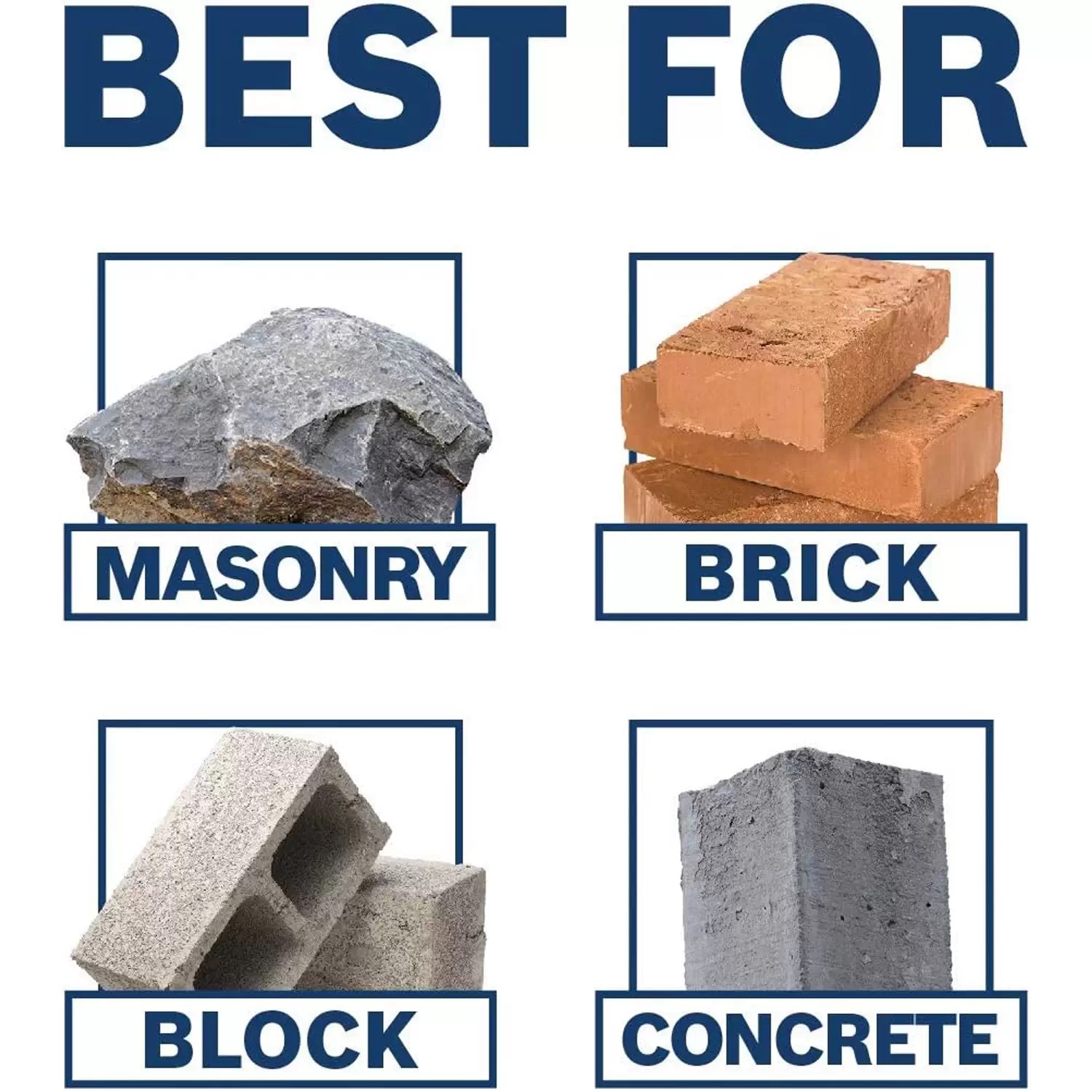 Bosch HC2163 Bulldog 1" X 8" X 10" 4-Flute Carbide SDS Plus Hammer Drill Bit