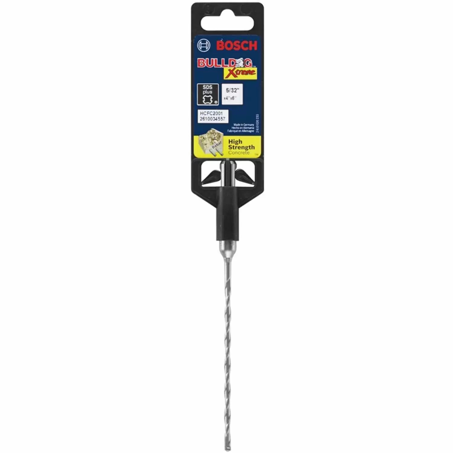 Bosch HCFC2001 Bulldog Xtreme 5/32" X 4" X 6" Full Carbide SDS Plus Hammer Drill Bit