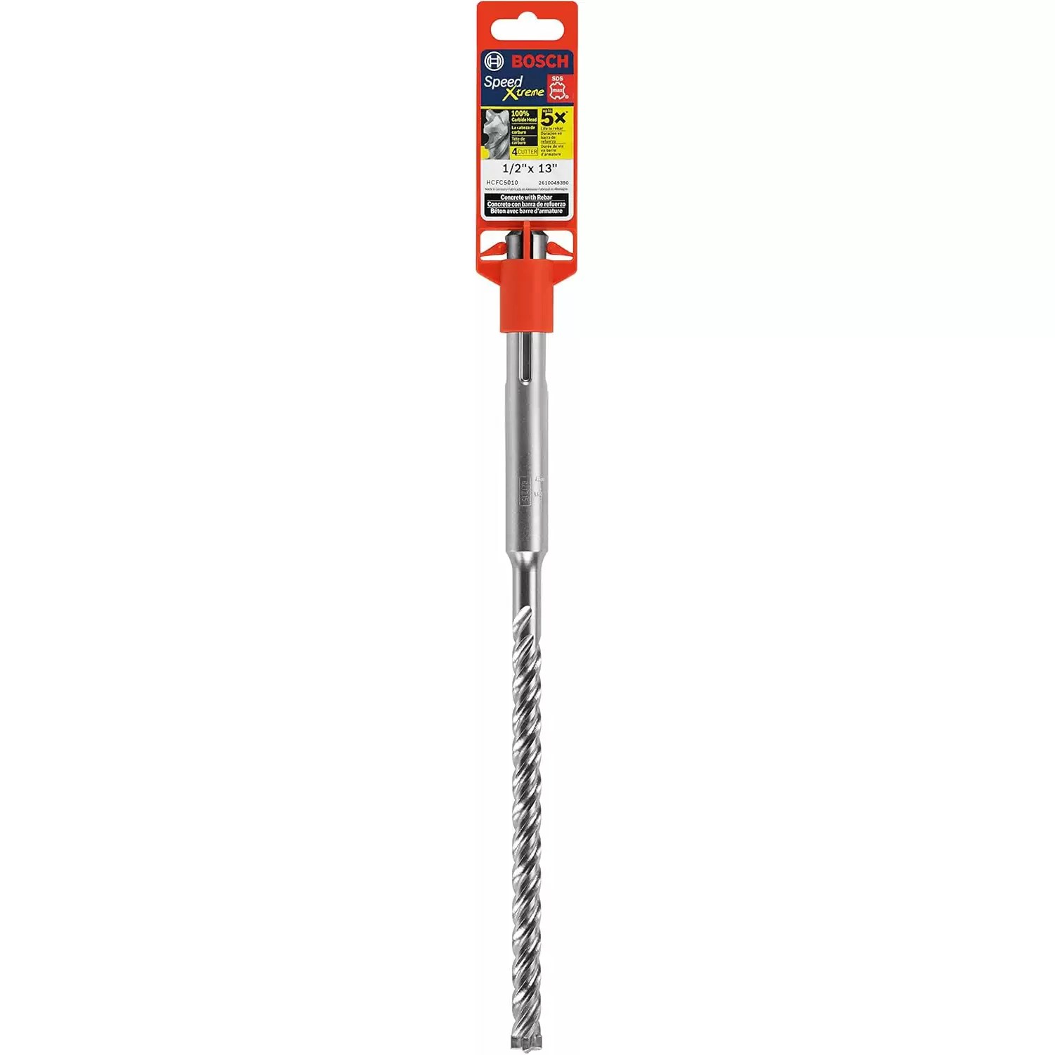 Bosch HCFC5010 SpeedXtreme SDS MAX 1/2" X 8" X 13" 4-Flute Hammer Drill Bit