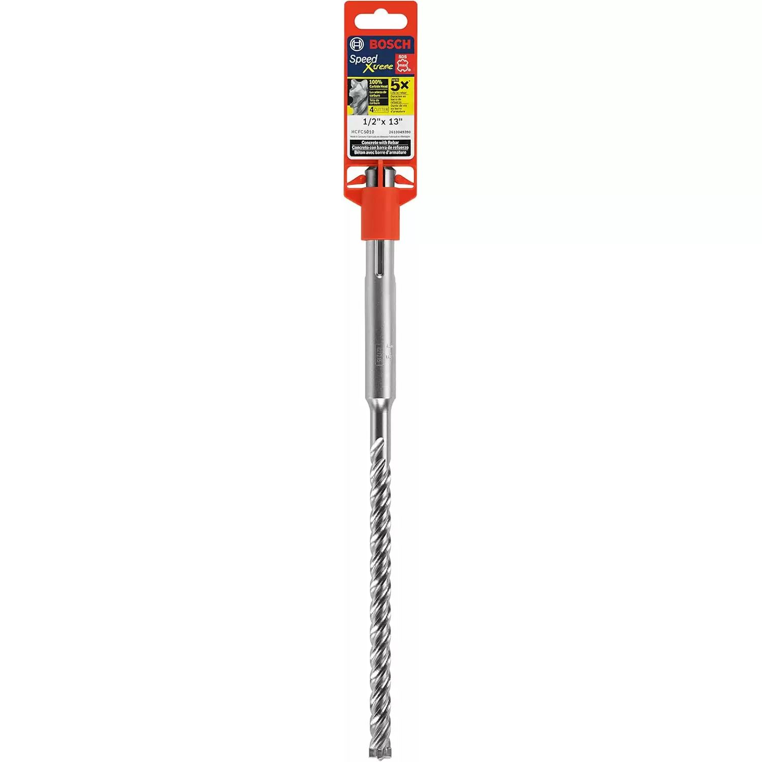 Bosch HCFC5010 SpeedXtreme SDS MAX 1/2" X 8" X 13" 4-Flute Hammer Drill Bit