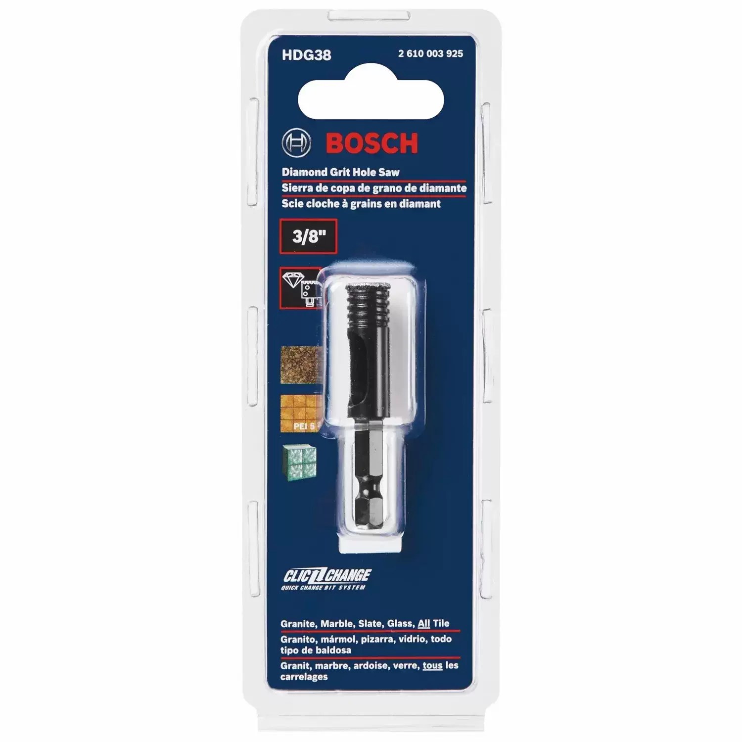 Bosch HDG38 3/8" (10mm) Diamond Grit Hole Saw