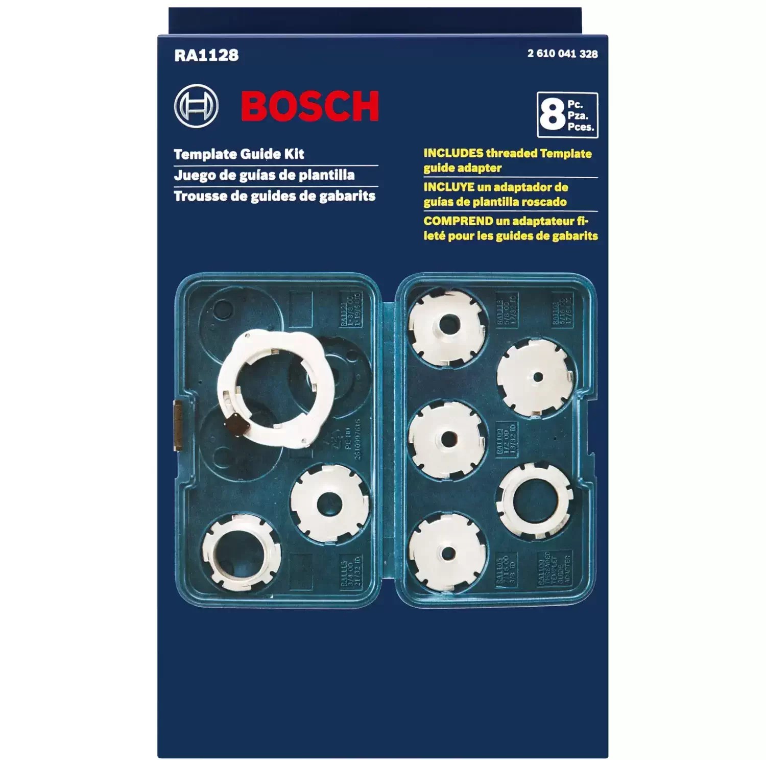 Bosch RA1128 8PC Router Template Guide Set