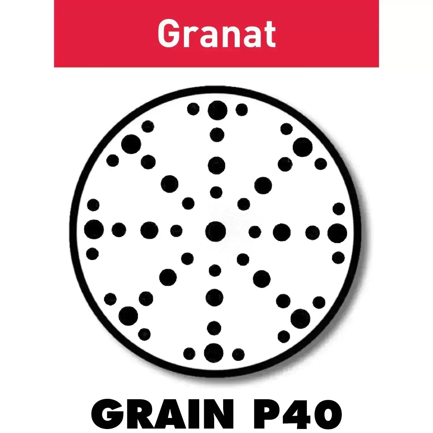 Festool 575160 6" x 48 Hole Granat 40G Sanding Discs STF D150/48 P60 GR/50