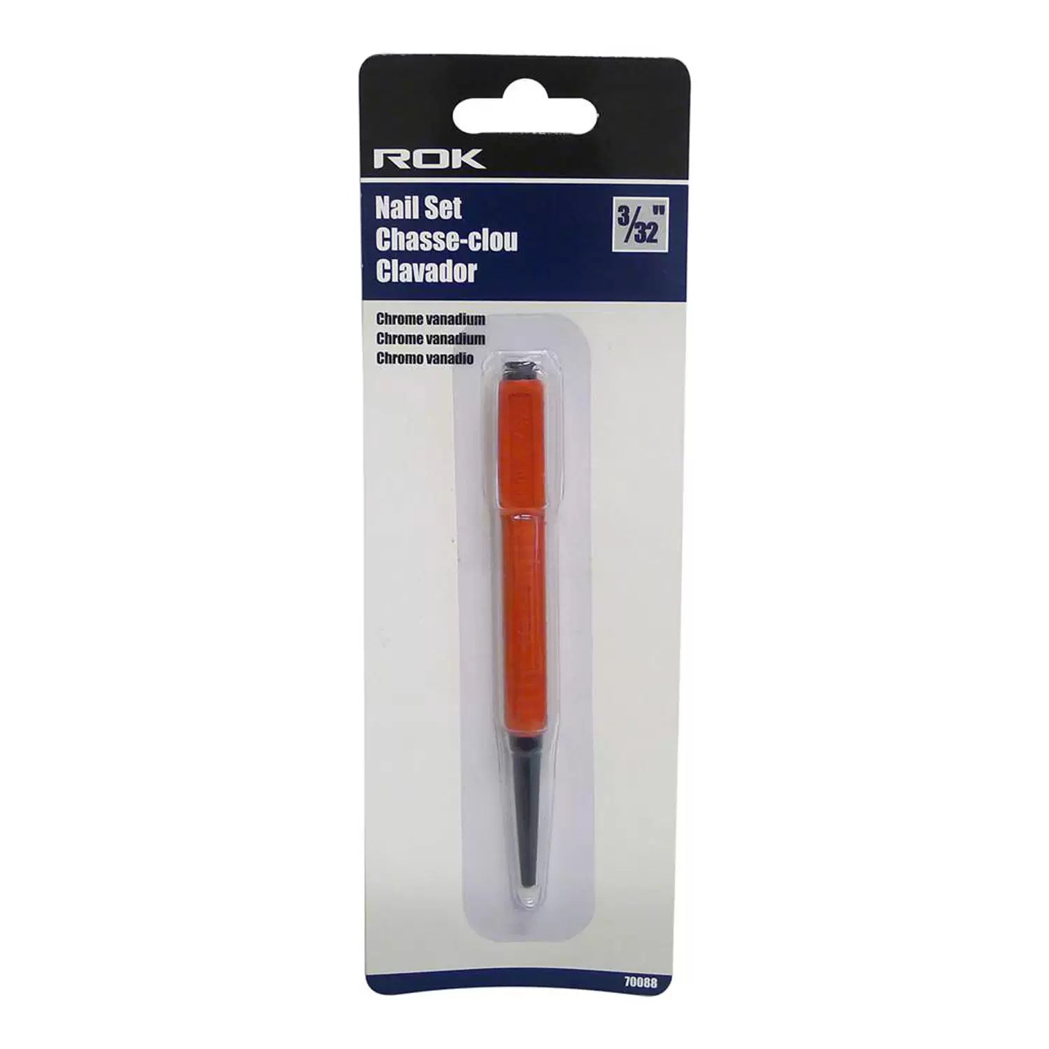 ROK 70088 3/32" Heavy Duty Soft Grip Nail Set